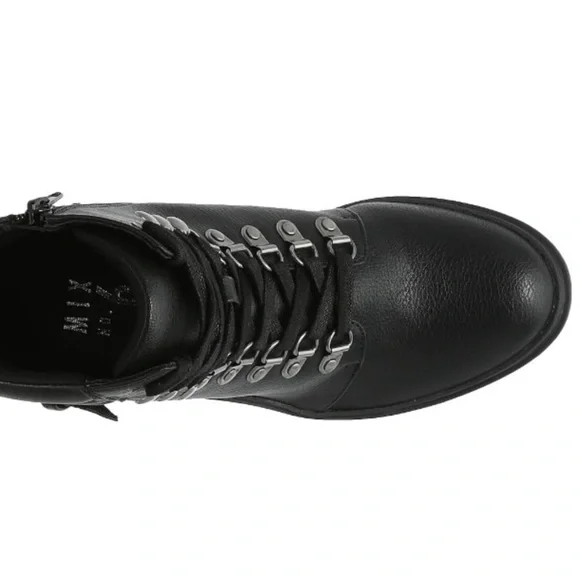 New Black Lace-up Boots - Picture 5 of 5